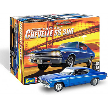 KIT PARA MONTAR REVELL CHEVROLET CHEVELLE SS 396 SPECIAL EDITION 1/25 125 PEÇAS REV 85-4492 14492